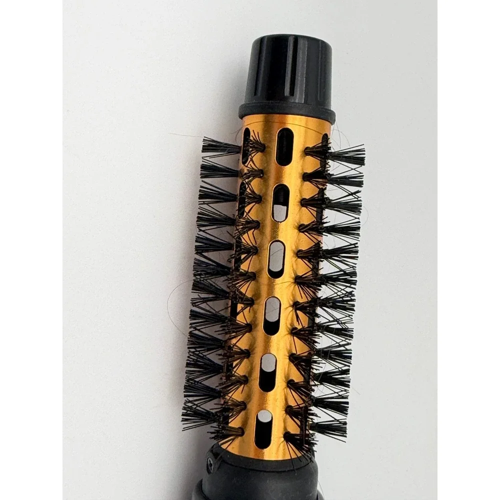 Conair Hot Air Styling Brush Dual Voltage Black Gold 0.75 Inch CD160WTC 300W‎